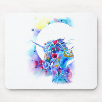 Unicorn Magic Mousepad in Blue
