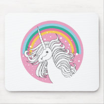 UNICORN MOUSE PAD PINK