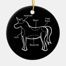 Unicorn Parts Ornaments