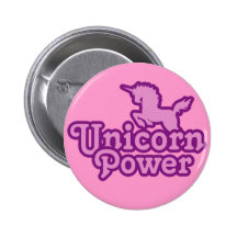 Unicorn Power! Fun Novelty Buttons