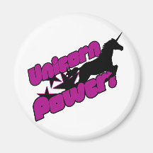 Unicorn Power Refrigerator Magnet