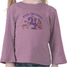 Unicorn Princess  4th Birthday T Shirt