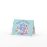 Unicorn Princess 5th Birthday Inviitation cards