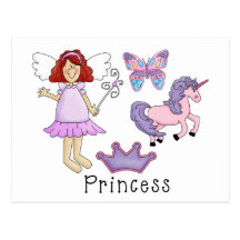 Unicorn Princess Postcards