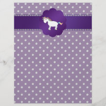 Unicorn purple diamonds flyer
