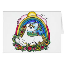 Unicorn & Rainbow Greeting Card