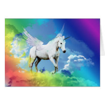 Unicorn Rainbow Card