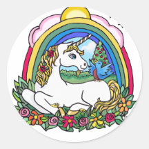 Unicorn & Rainbow Sticker