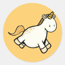 Unicorn Round Stickers