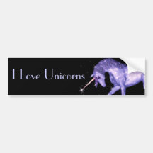 Unicorn Sparkles Bumper Stickers