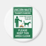 Unicorn Waste Sign Refrigerator Magnet