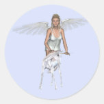 Unicorn White Baby Beauty Angel Sticker