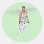 Unicorn White Baby Beauty Angel Sticker