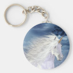 Unicorn White Beauty Keychain