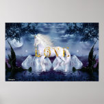 Unicorn White Beauty posters
