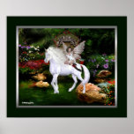 Unicorn White Beauty Print