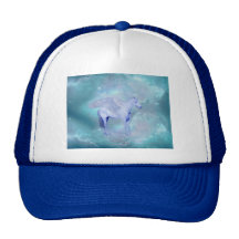 Unicorn with wings fantasy trucker hats