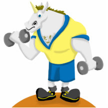 Unicorn Workout Cutout Sculpture Photo Sculpture