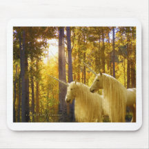 Unicorns and Fall Colours Mousepads