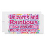 Unicorns and Rainbows Photo Card