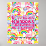 Unicorns and Rainbows The Poster! posters