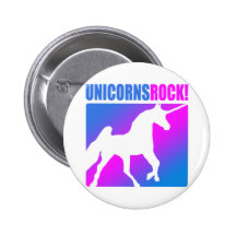 Unicorns Rock! Button