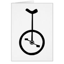Unicycle Greeting Card