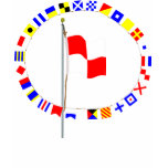 Uniform Standing into Danger Signal Flag "U" t-shirts