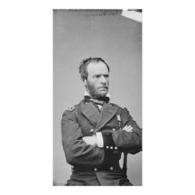 Union Army General William Tecumseh Sherman Photo Card Template