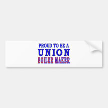 UNION BOILER MAKER BUMPER STICKER