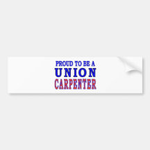 UNION CARPENTER BUMPER STICKERS