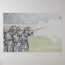 Union infantry skirmishers hold their position print
