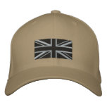 Union Jack - Black embroidered hats