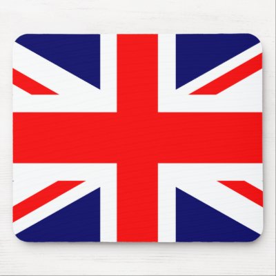 Union Jack British Flag Mousepads by Dreamzanstuff