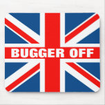 Union Jack bugger off Mousepad