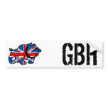 Union Jack Bulldog bumper stickers