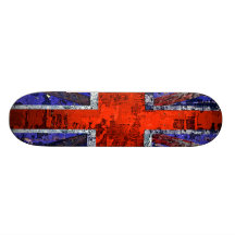 Union Jack design by justUSboards Skateboard