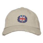 Union jack embroidered design embroidered hats