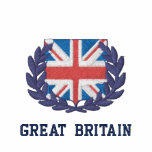 Union jack embroidered design embroidered shirts