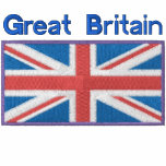 Union Jack Embroidered polo shirt embroidered shirts