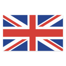 Union Jack - Flag of Great Britain Rectangle Sticker