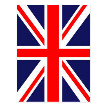 Union Jack flag Post Card