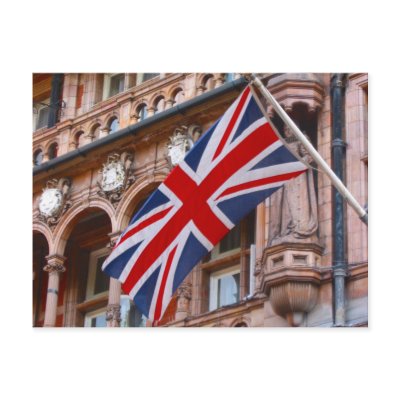 union jack flag post cards by cardart