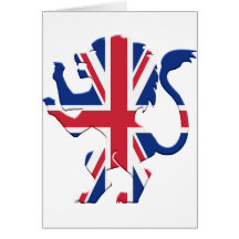 Union Jack Lion Rampant Card