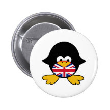 Union Jack Penguin Pins