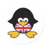Union Jack Penguin stickers