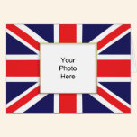 Union Jack Photo Birthday Card cards