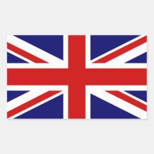 Union Jack Rectangle Sticker