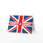 Union Jack shag Card