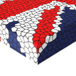 Union Jack Stained Glass - United Kingdom Gallery Wrapped Canvas